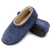 Pantufa Anatômica Flexível Masculina Atoalhada Mocassim - Índigo - 43/44 Pantufa Anatômica Flexível Masculina Atoalhada Mocassim - Índigo - 43/44