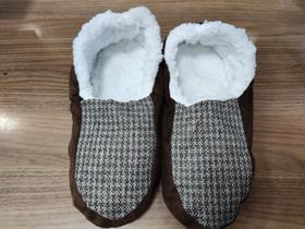 Pantufa antiderrapante masculina - BL