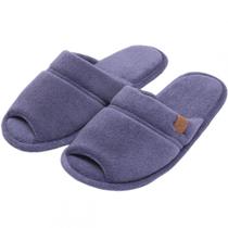 Pantufa Atoalhada Aberta: Conforto Flexível para Seus Pés - índigo - 37/38