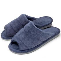 Pantufa Atoalhada Levite: Estilo e Conforto em Design Aberto - Índigo - 35/36