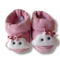 Pantufa Bebê Calçado Sapatinho Recém Nascido Algodão