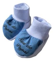 Pantufa Bebê Infantil Frases Sou Do Papai