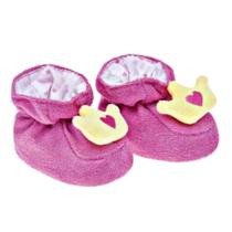 Pantufa BEBÊ Pimpolho Rosa DE 0 A 7 MESES