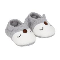 Pantufa Bebê Raposa Cinza 18 a 24 Meses 17022 - Buba