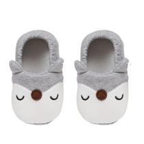 Pantufa Bebê Raposa Cinza Antiderrapante - Buba