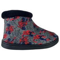 Pantufa Botinha Infantil Menino com Ziper Homem Aranha Forrada Cor:Homem-AranhaTamanho:31 Pantufa Botinha Infantil Menino com Ziper Homem Aranha Forrada Cor:Homem-AranhaTamanho:31