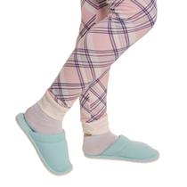 Pantufa canelada Feminina Com Sola Emborrachada Victory
