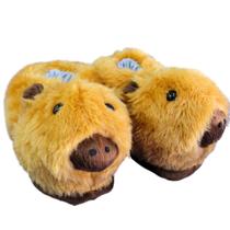 Pantufa Capivara pelúcia 3D personagem Macia do 20 ao 43 Pantufa Capivara pelúcia 3D personagem Macia do 20 ao 43
