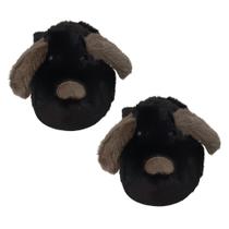 Pantufa Chinelo Cachorro 3D de Pelúcia Confortável PU23-60