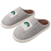 Pantufa Chinelo De Inverno Peluciado Pelucia Adulto Maasculino Feminino Cinza Antiderrapante Confortavel Pai Mãe - Pantufa Chinelo De Inverno Peluciado Pelucia Adulto Maasculino Feminino Cinza Antiderrapante Confortavel Pai Mãe -