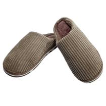 Pantufa Chinelo de Quarto Listras Calçado Fechado Quentinho Pantufa Chinelo de Quarto Listras Calçado Fechado Quentinho