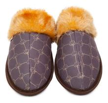 Pantufa Chinelo De Quarto Mule Plush Monograma Inverno