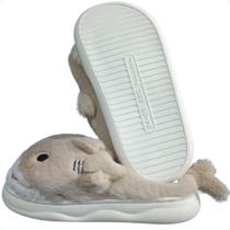 Pantufa Chinelo De Quarto TUBARÃO Solado de Nuvem PU2575