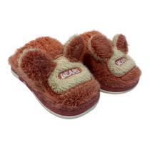 Pantufa Chinelo Infantil Urso Peluciada Inverno Quentinho Conforto Pantufa Chinelo Infantil Urso Peluciada Inverno Quentinho Conforto