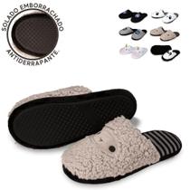 Pantufa Chinelo Macio Peludo Modelos Solado Infantil Adulto Pantufa Chinelo Macio Peludo Modelos Solado Infantil Adulto