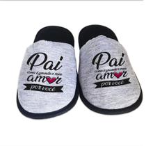 Pantufa Chinelo Melhor Pai do Mundo Presente Confortável Dia dos Pais