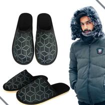 Pantufa chinelo pés Masculino Macia Estampada triangular Pantufa chinelo pés Masculino Macia Estampada triangular