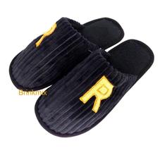 Pantufa Chinelo Unissex Adulto Quente Solado Reforçado Calça 39/40 Cor Preta