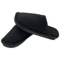 Pantufa de Inverno Masculina Lisa Preta