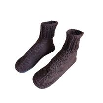 Pantufa de Lã Adulto Marrom 39