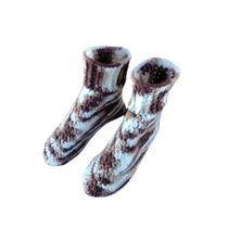 Pantufa de Lã Adulto Marrom Mescla 37