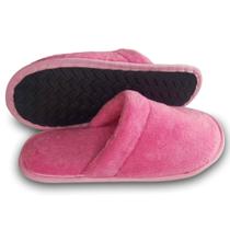 Pantufa de Pelúcia Confortável Chinelo de Pelúcia Antiderrapante Unissex - home office