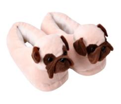 Pantufa Dog Pug 3D 100 Poliéster 36 - 41 Cachorro - Wincy