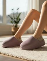 Pantufa Fechada Feminina Antiderrapante Confortável 2026 - Pantufa Fechada Feminina Antiderrapante Confortável 2026 -