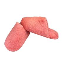 Pantufa Felpuda Macia Para Mulheres 36/37 Rosa