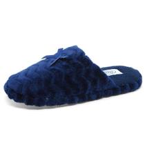 Pantufa Feminina Adulta Gasf Felpuda Azul