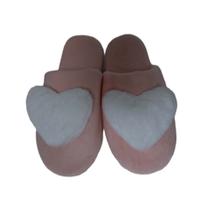 Pantufa Feminina Coração Rosa Basic+ Nº 39/40 Pantufa Feminina Coração Rosa Basic+ Nº 39/40
