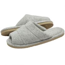Pantufa Feminina em Atoalhado com Solado Plano Levite - Mescla - 37/38
