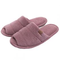 Pantufa Feminina em Atoalhado Solado Anatômico Flexível Puff - Amora - 37/38