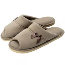 Pantufa Feminina em Malha de Algodão Levite Puff - Caqui - 37/38 Pantufa Feminina em Malha de Algodão Levite Puff - Caqui - 37/38
