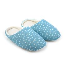 Pantufa Feminina Europa Chinelo Azul Corações - 695