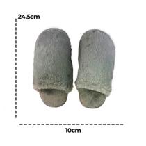 Pantufa Feminina Felpuda 36/37 Cinza
