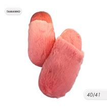 Pantufa Feminina Felpuda Pelúcia Antiderrapante Frio Inverno