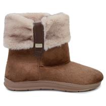 Pantufa Feminina Pegada Cano Baixo Marrom - 2660