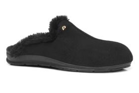 Pantufa Feminina Pegada Chinelo Com Pelos Em Lã Pantufa Feminina Pegada Chinelo Com Pelos Em Lã