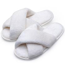 Pantufa Flexível em Pelúcia - Marfim - 35/36 Pantufa Flexível em Pelúcia - Marfim - 35/36