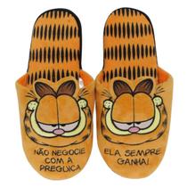 Pantufa Garfield Oficial Zona Criativa Tamanhos 33 ao 41 Chinelo De Quarto Presente Geek Original Garfild