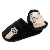 Pantufa Gatinho Infantil Preta 30/31 Confortável e Fofinha