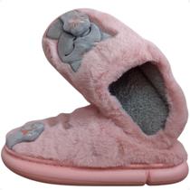 Pantufa Gato Da Sorte Chinelo De Quarto Feminino PU2581