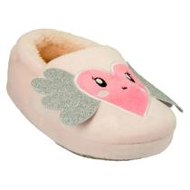Pantufa Infantil Antiderrapante Menina Bebe Coração Pimpolh