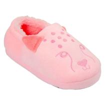 Pantufa Infantil Antiderrapante Menina Bebe Onça Pimpolho - anjo da mamãe