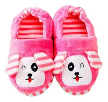 Pantufa Infantil Antiderrapante Menina Cachorro Pelo Inverno