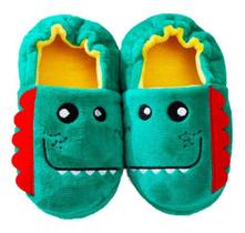 Pantufa Infantil Antiderrapante Menino Dinossauro Pe Inverno