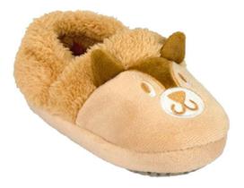 Pantufa Infantil Bebê Menino Esquilo Marrom Kids Pimpolho