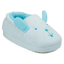 Pantufa Infantil Bebê Menino Masculino Coelho Azul Pimpolho Pantufa Infantil Bebê Menino Masculino Coelho Azul Pimpolho