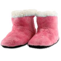 Pantufa Infantil Bebe Rosa Peluciada com Fechamento por Contato Pantufa Infantil Bebe Rosa Peluciada com Fechamento por Contato